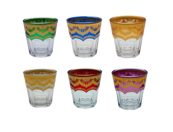 Marokkaanse Theeglazen Oriental - 175 ml - 6 stuks