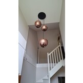 Hanglamp Apples Koper glas  3 lichts