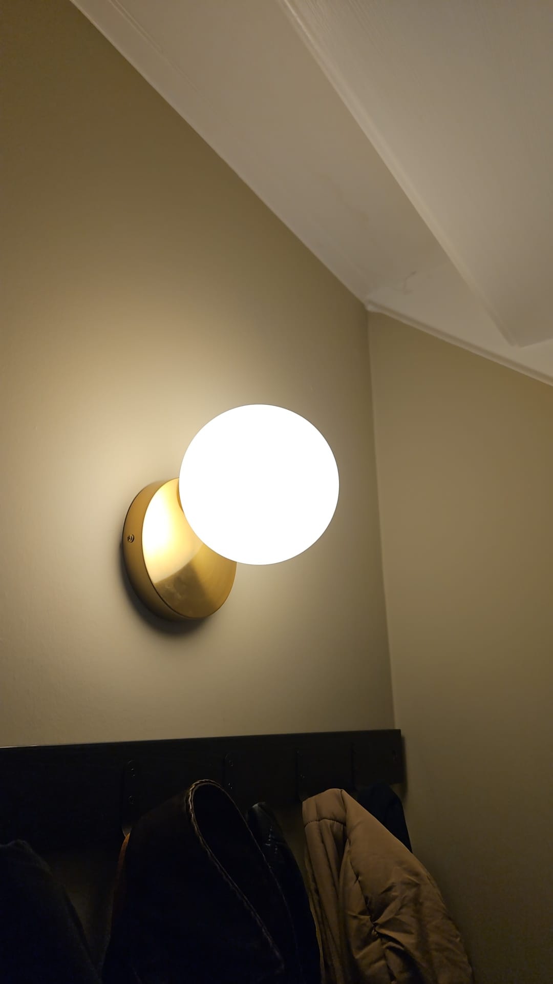 Wandlamp Rama opaal glas | 1 lichts - Goud