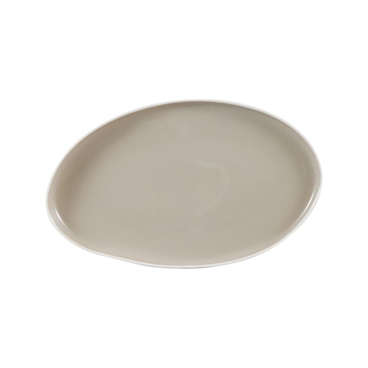 Bricard Barles Serviesset 25 delig - Porselein - Wit/Taupe - Organisch