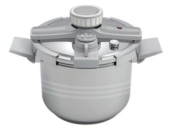 Bavary Snelkookpan 8 liter - Zilver |  Drukregelaar