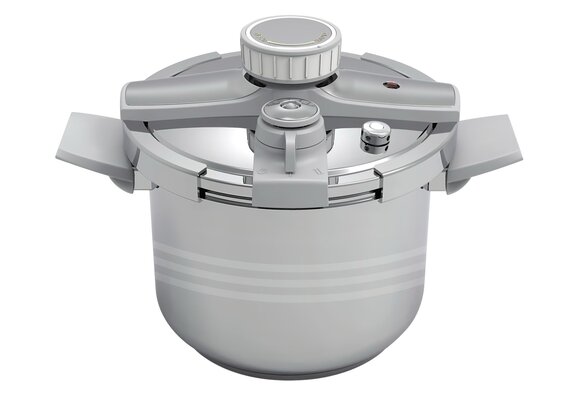 Bavary Snelkookpan 6 liter - Zilver |  Drukregelaar