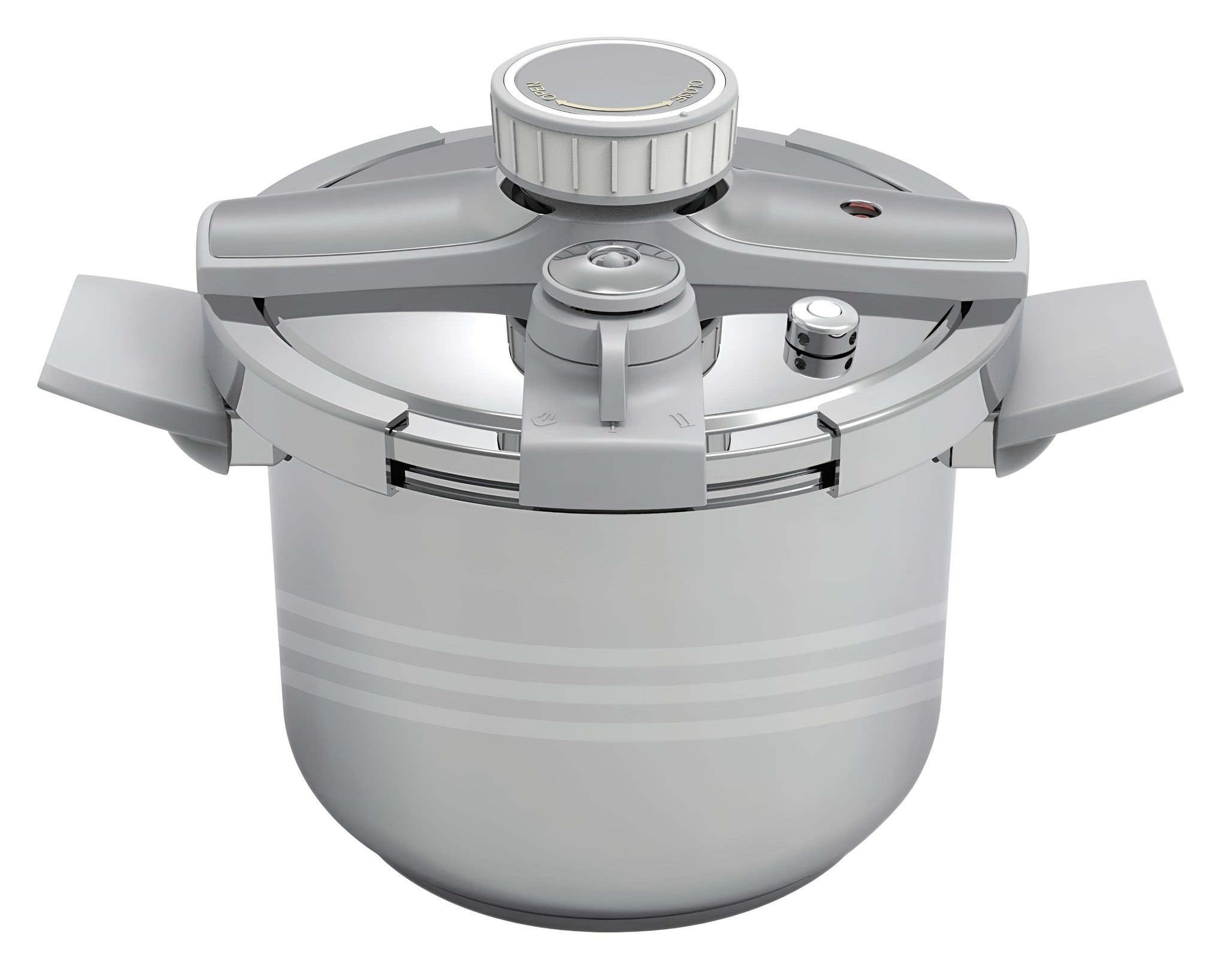 Bavary Snelkookpan 4 liter - Zilver |  Drukregelaar