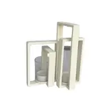 Kaarshouder Joly - Crème - Set van 2