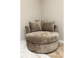 Loveseat Siena - Taupe chenille - Bergen 104