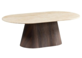 Salontafel Kimberly - Travertin | Ovaal - Bruin