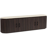 Tv-meubel Kimberly  - Travertin | Ovaal - Bruin