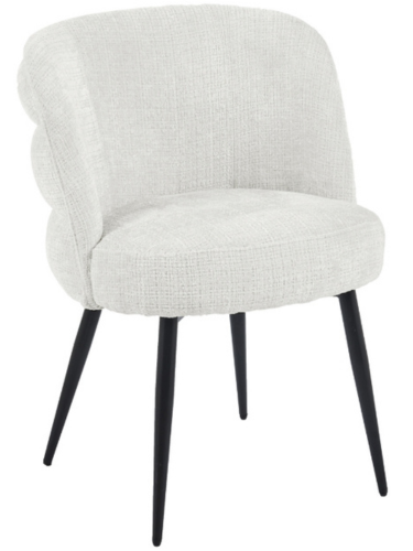 Eetkamerstoel Cremona - White - Black