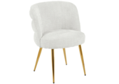 Eetkamerstoel Cremona - White - Gold