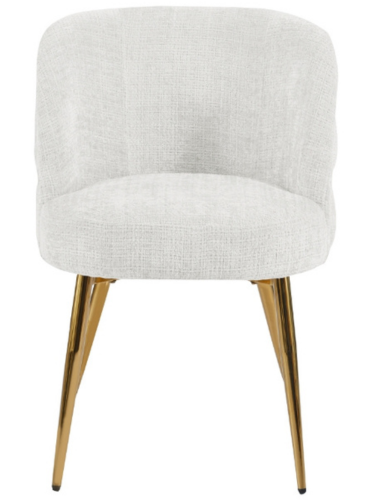 Eetkamerstoel Cremona - White - Gold