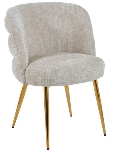 Eetkamerstoel Cremona - Beige - Gold