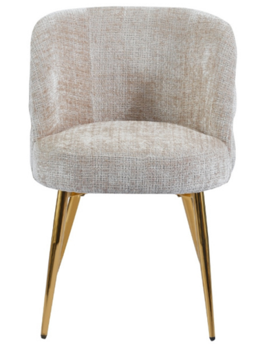 Eetkamerstoel Cremona - Beige - Gold