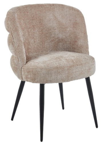 Eetkamerstoel Cremona - Warm Beige - Black