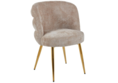 Eetkamerstoel Cremona - Warm Beige - Gold