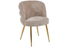 Eetkamerstoel Cremona - Warm Beige - Gold