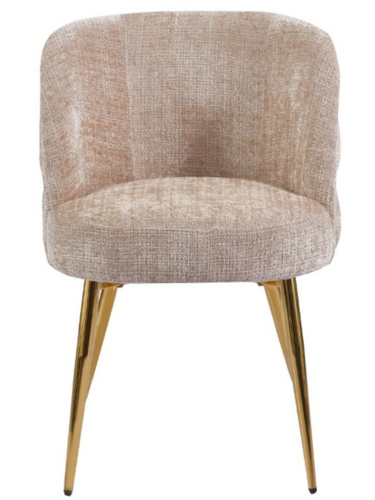 Eetkamerstoel Cremona - Warm Beige - Gold