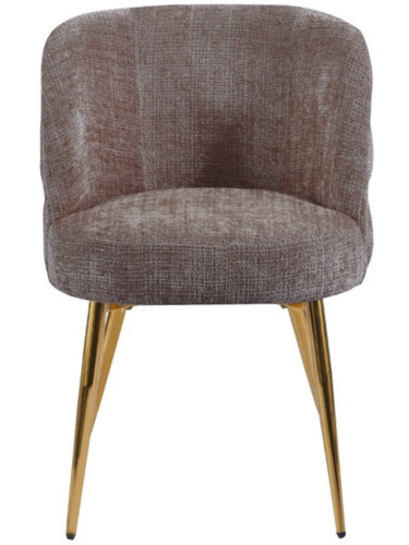 Eetkamerstoel Cremona - Taupe Bruin - Gold