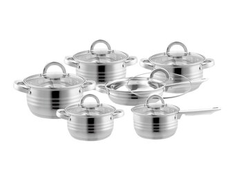 Bavary Pannenset 12 delig | 18/10 Stainless Steel