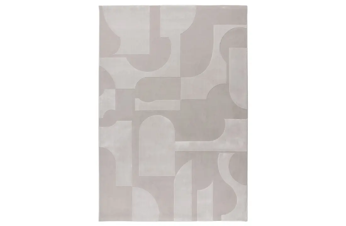 Elif 405 | Vloerkleed Japandi Stijl - Zilver