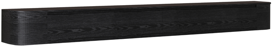 Japandi Tv Meubel Curved - Zwart Eiken - Gebogen zijkant