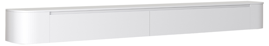 Japandi Tv Meubel Curved - Mat Wit - Gebogen zijkant