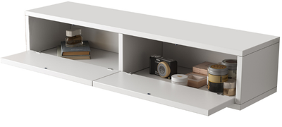 Zwevende Gangkast - Mat Wit - L100 x D25 x H20 cm