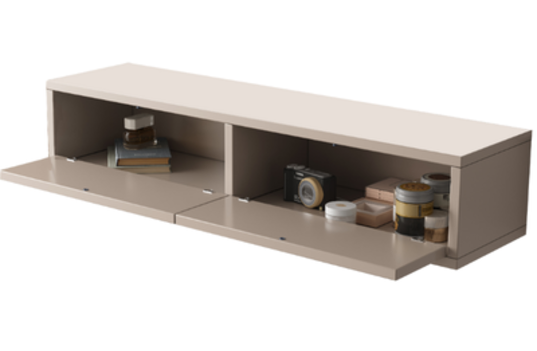 Zwevende Gangkast - Beige - L100 x D25 x H20 cm - Copy