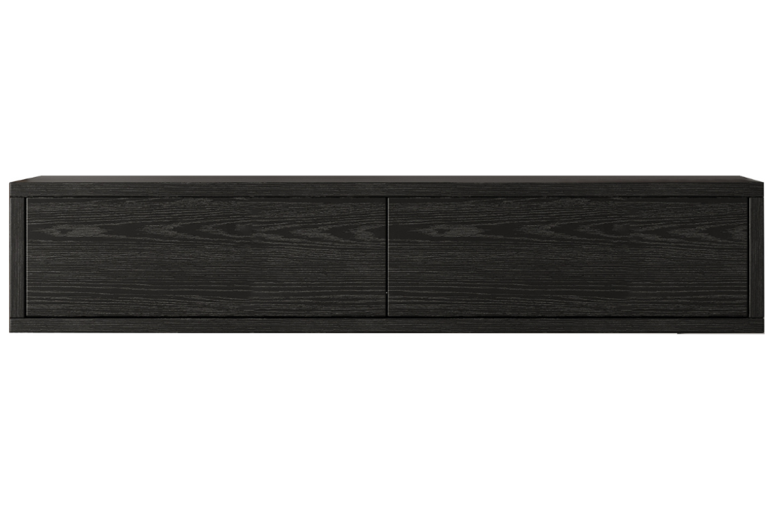 Zwevende Gangkast - Zwart Eiken - L100 x D25 x H20 cm