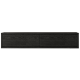 Zwevende Gangkast - Zwart Eiken - L100 x D25 x H20 cm