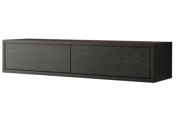 Zwevende Gangkast - Zwart Eiken