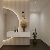 Zwevende Gangkast - Mat Wit - L100 x D25 x H20 cm