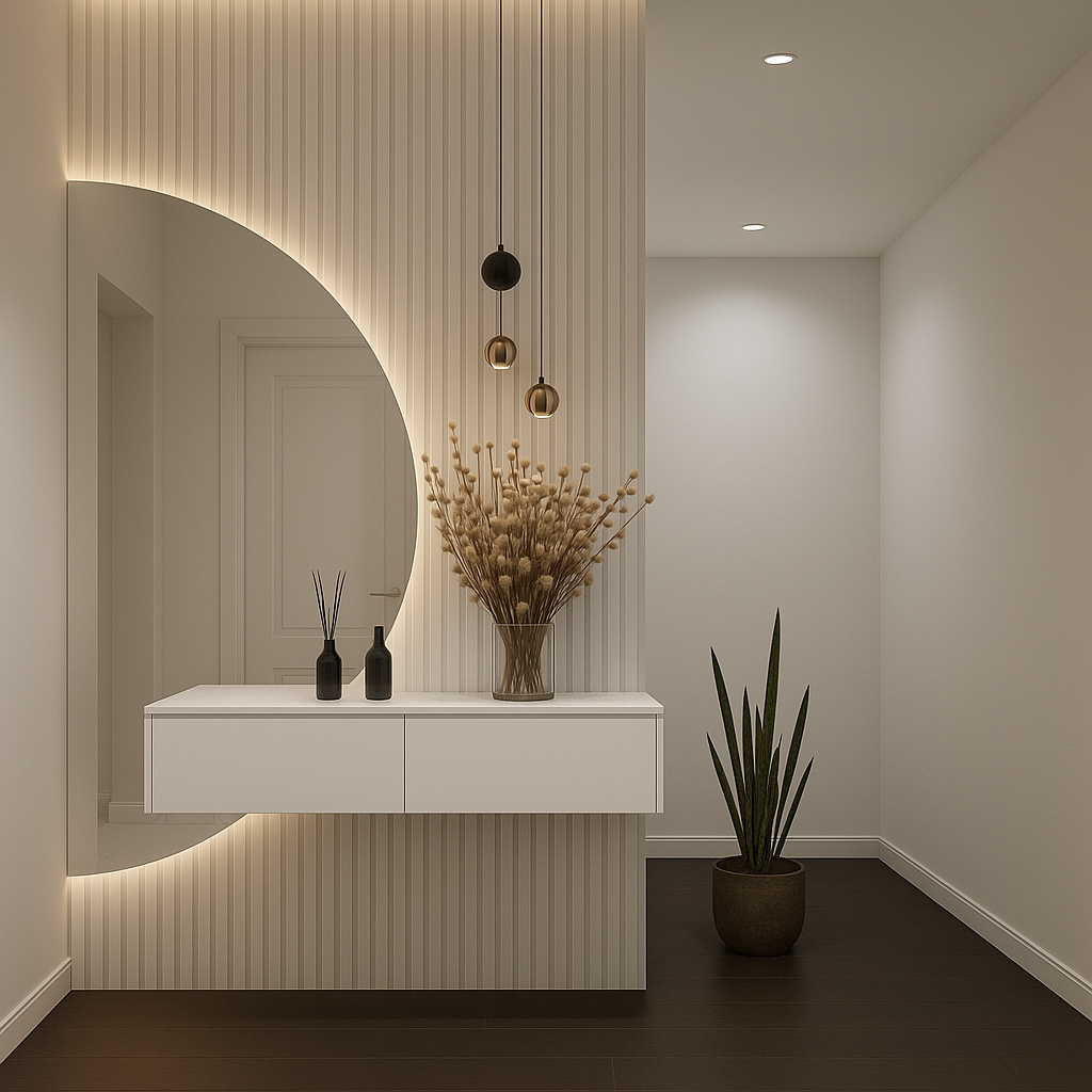 Zwevende Gangkast - Mat Wit - L100 x D25 x H20 cm