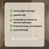 Zwevende Gangkast - Zwart Eiken - L100 x D25 x H20 cm