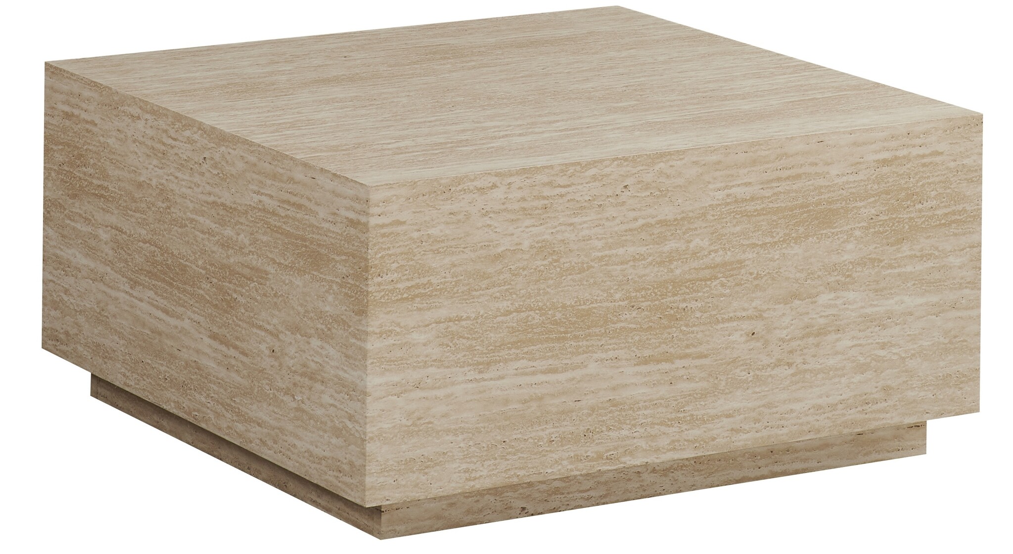 Salontafel Nuvola - Vierkant met Travertijn look