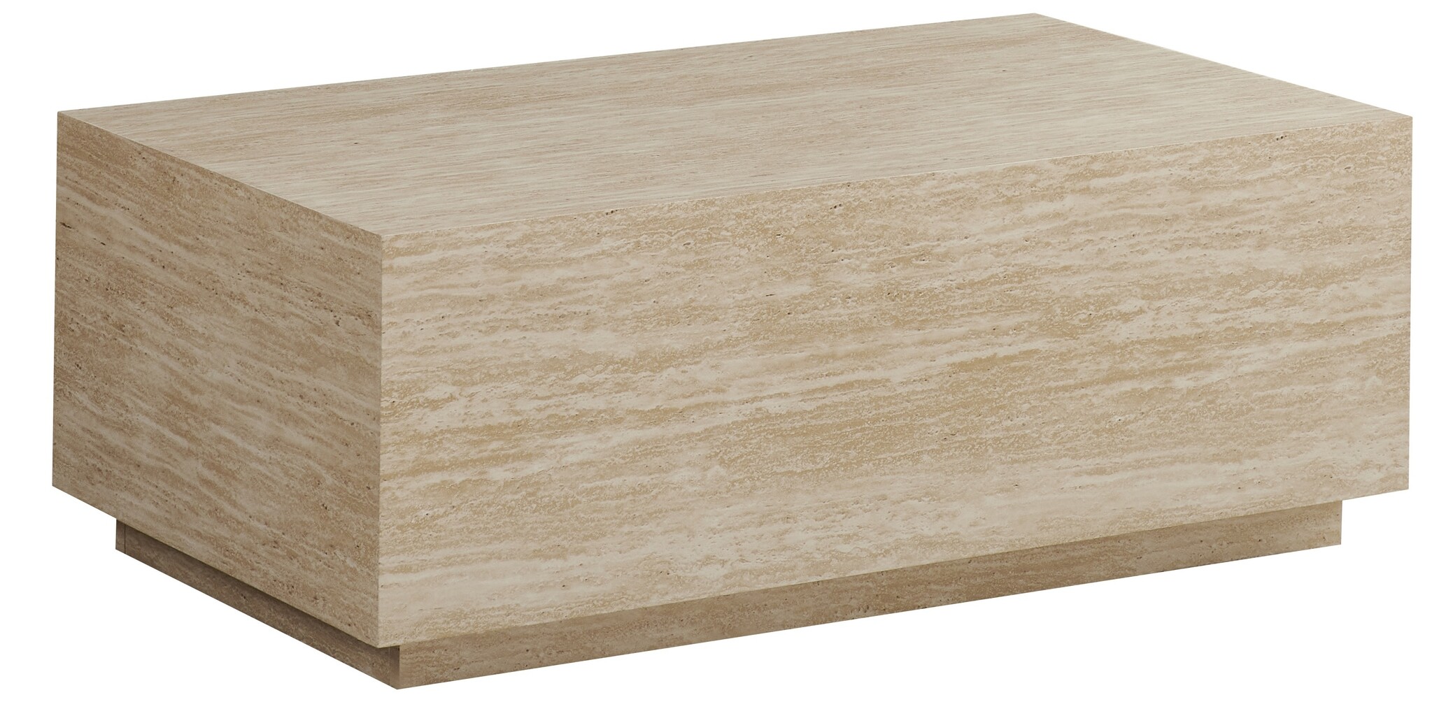 Salontafel Nuvola - Rechthoekig met Travertijn look