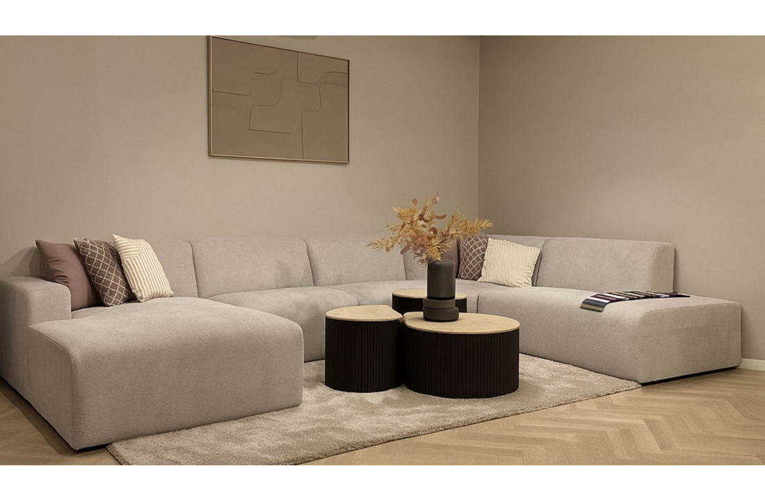 U-bank Claudi - Lichtgrijs