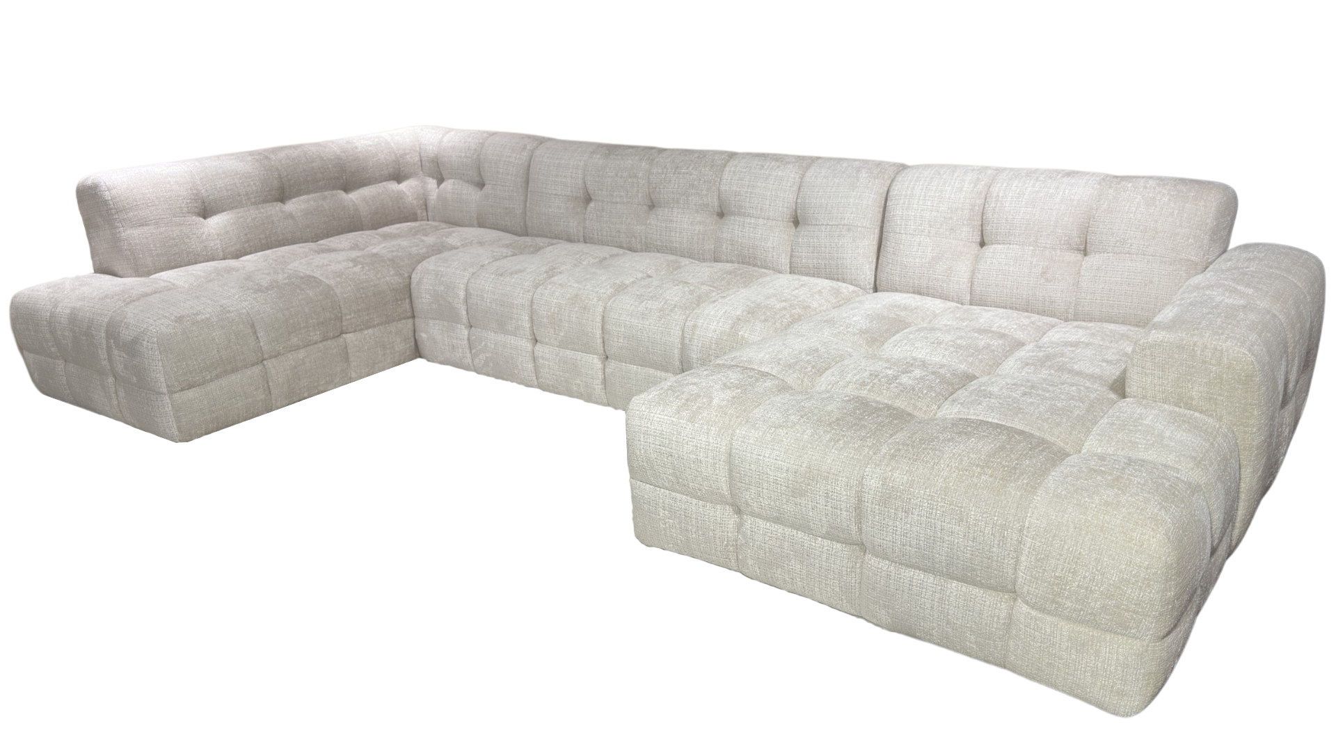 U-Bank Cubes - Geweven stof - Cremé