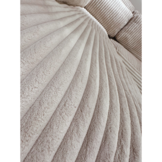 U-Bank Texas | Fluffy Ribstof Zand/Beige - Pocketvering