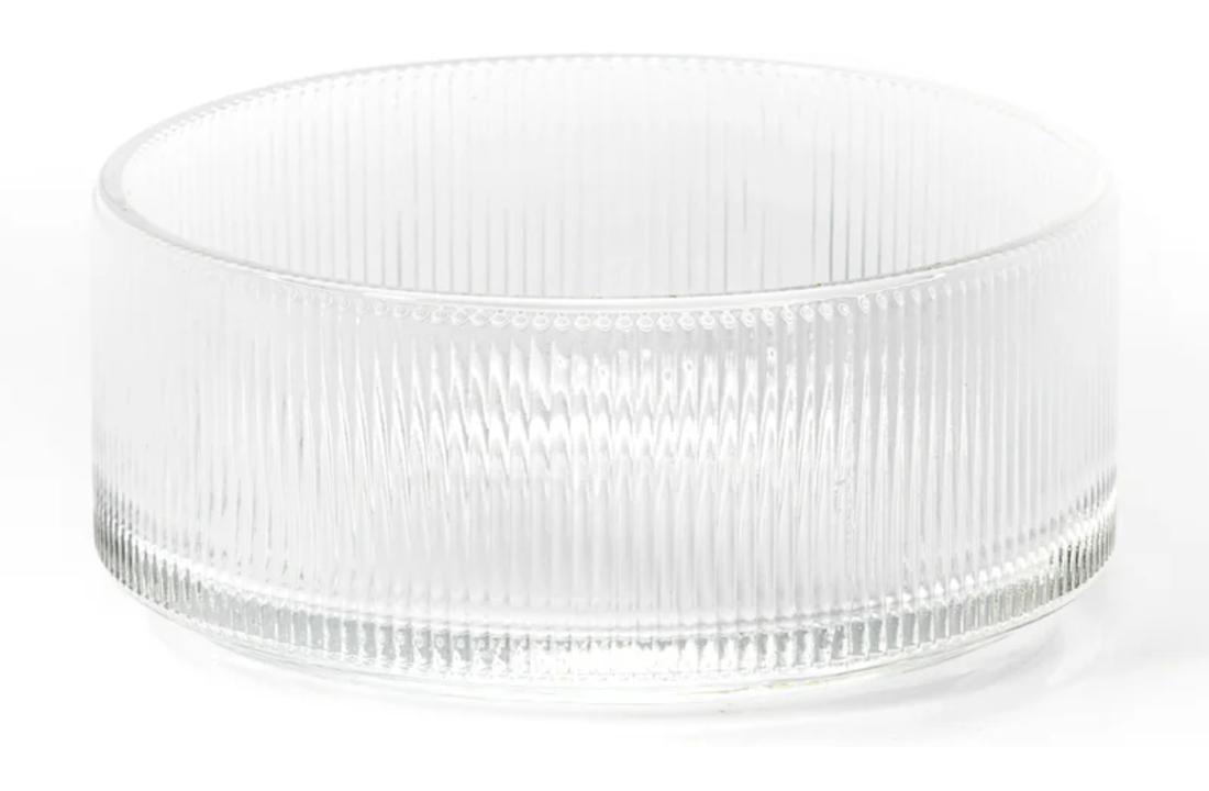Glazen Serveerkom Stripes - Ø 10 cm