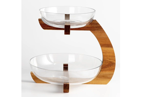 Etagère Woody 2-Laags | ⌀ 33 cm