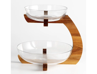 Etagère Woody 2-Laags | ⌀ 33 cm