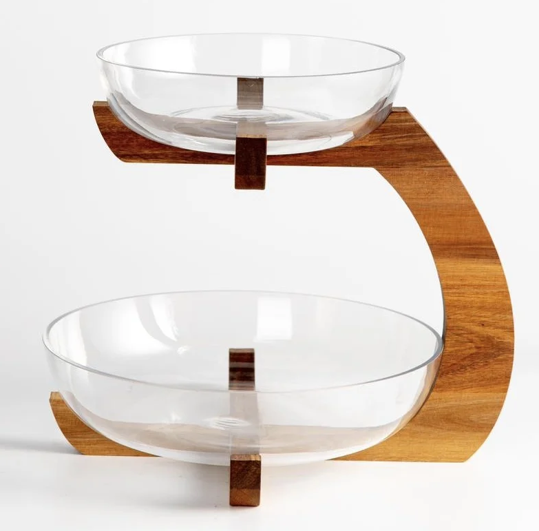 Etagère Woody 2-Laags | ⌀ 33 cm