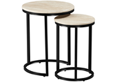 Bijzettafel Travertino - set van 2