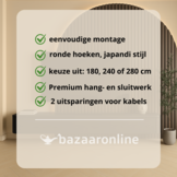 Japandi Tv Meubel Curved - Zwart Eiken - Gebogen zijkant