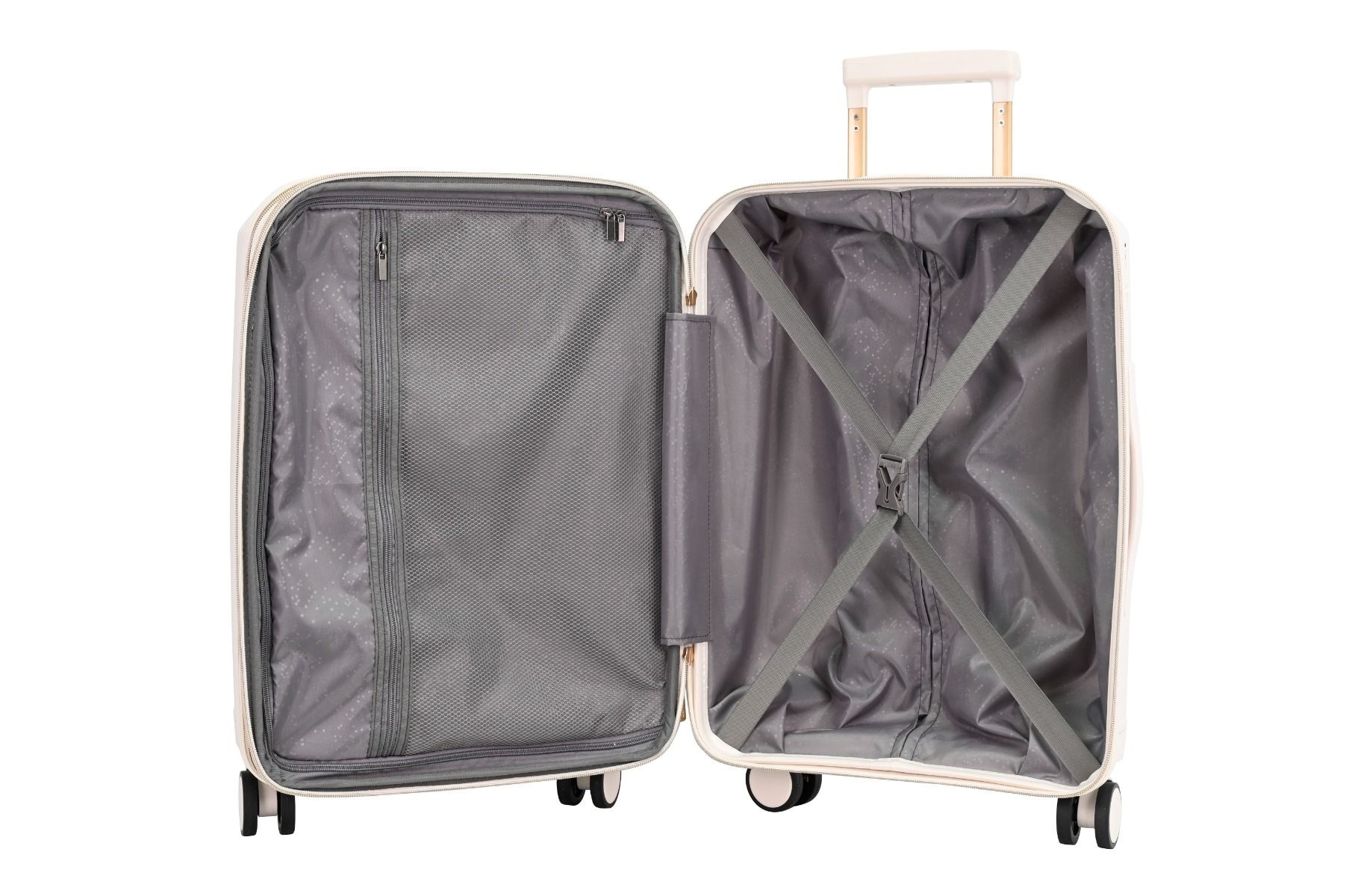 Kofferset Trivago - 3 delig | Crème