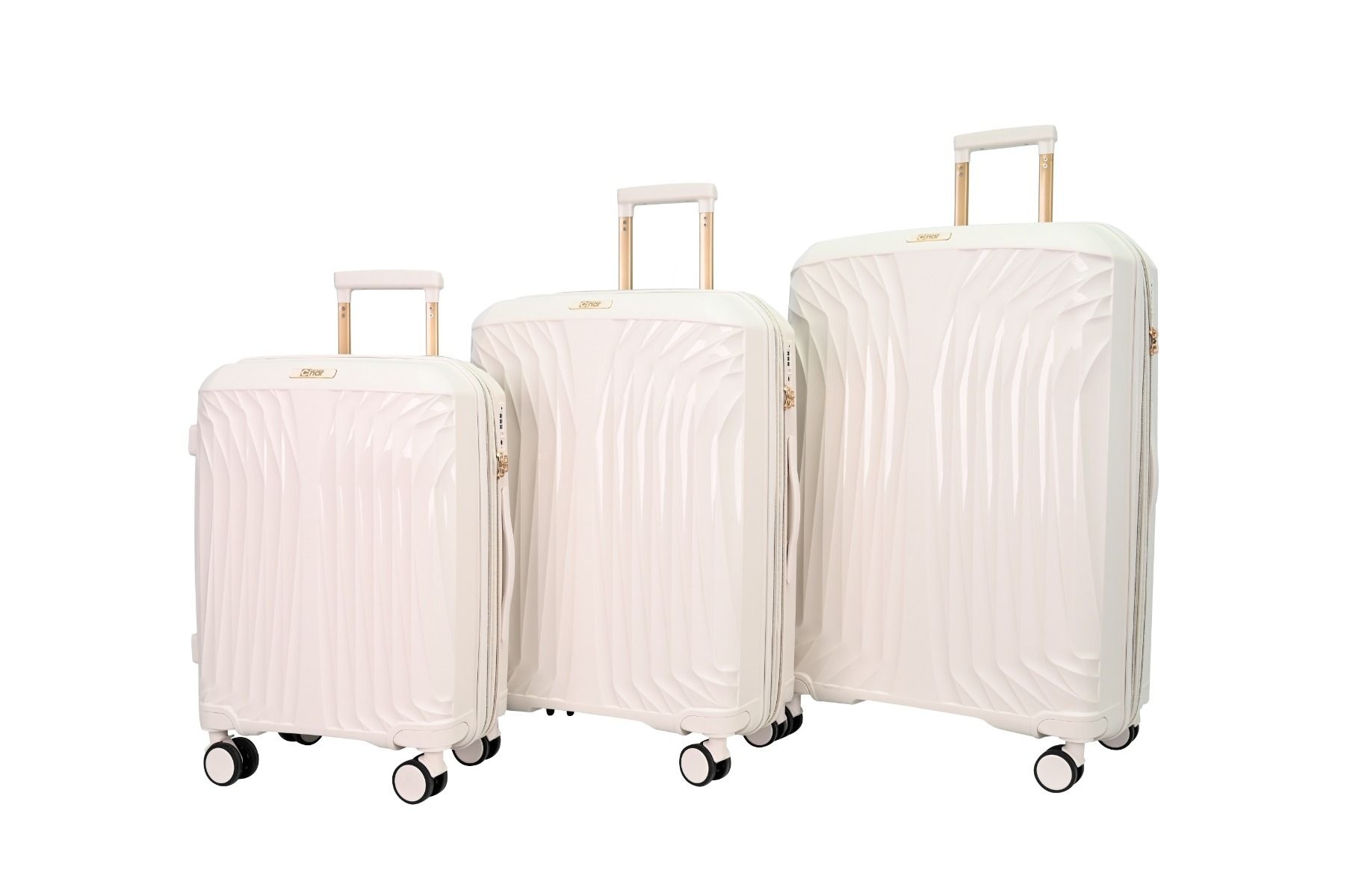 Kofferset Trivago - 3 delig | Crème