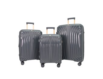 Kofferset Trivago - 3 delig | Donkergrijs