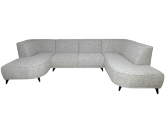 U-bank Reine - Lichtbeige met Grijstint