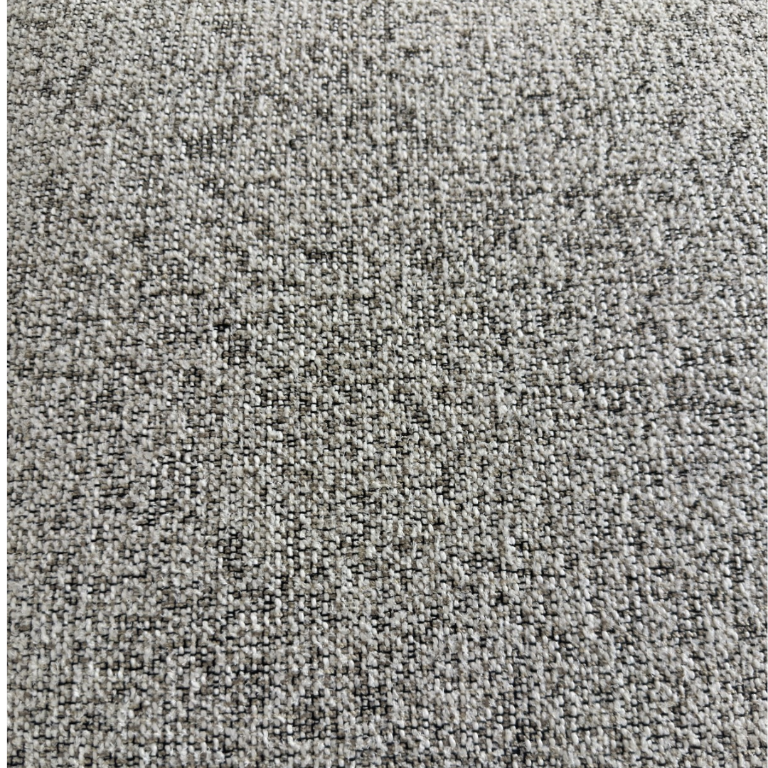 U-bank Reine | Lichtbeige met Grijstint- Ronde eilanden