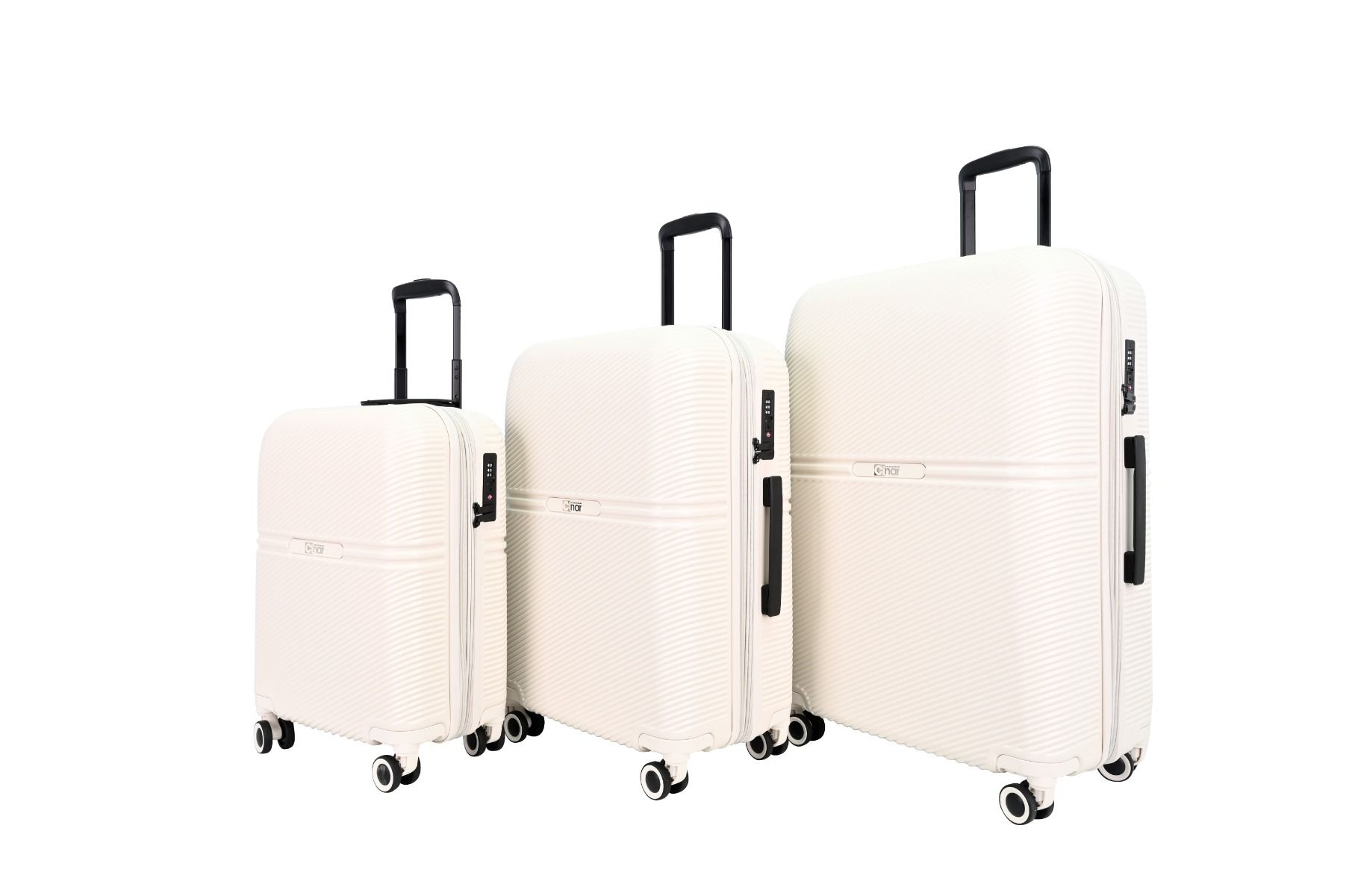 Kofferset Luggari - 3 delig | Crème